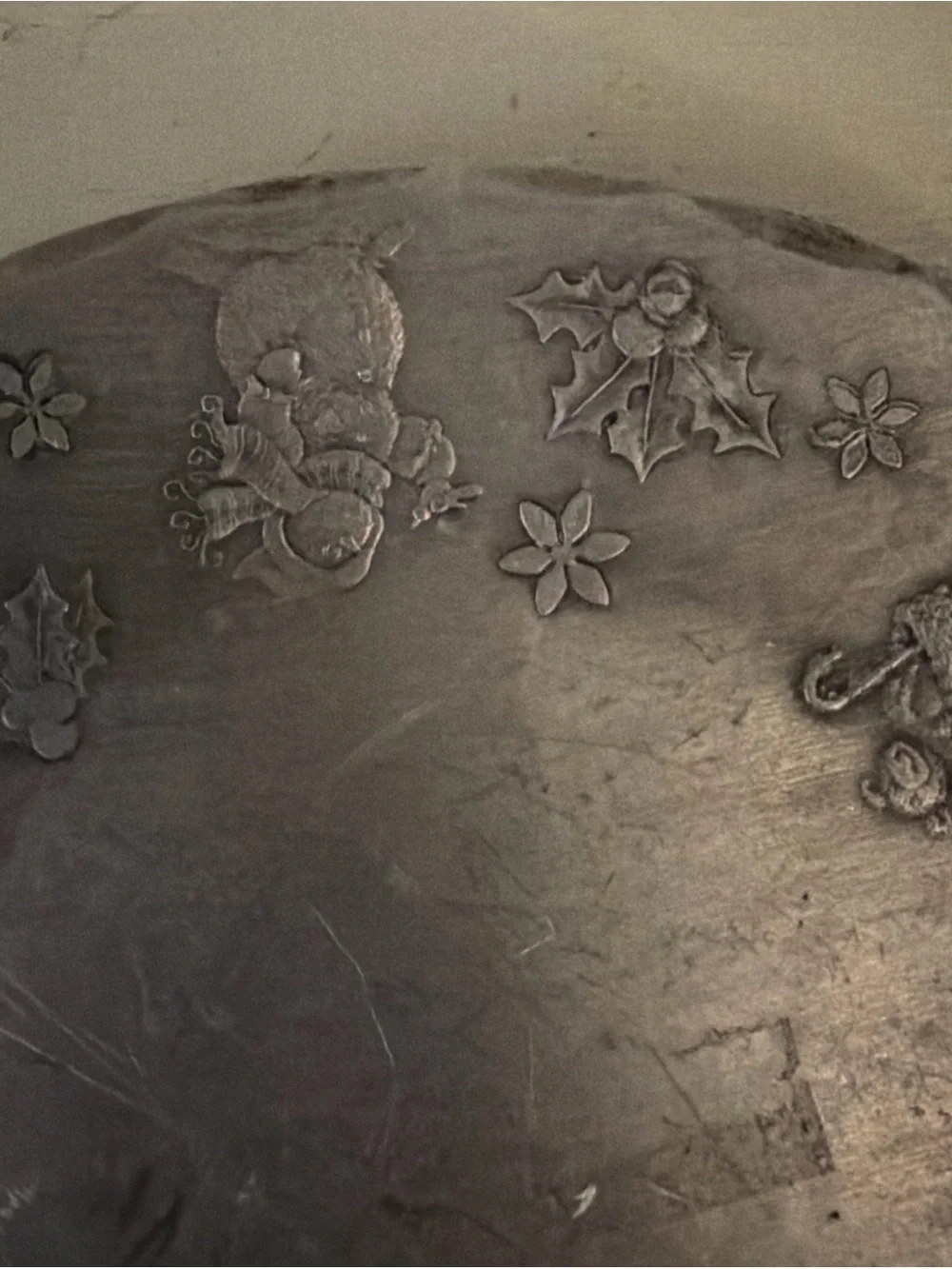 American Forging, Hand Forged in the USA, 6 inch Diameter Christmas Plate.